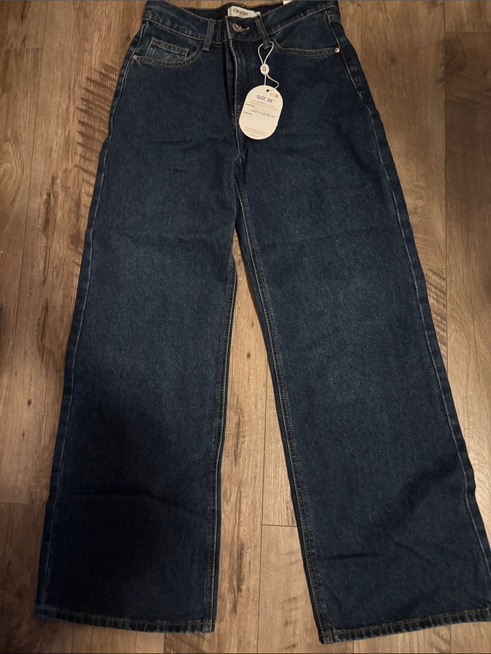 Orage Women’s Dark Blue Wide Leg Jeans